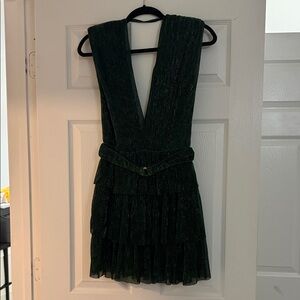 Elegant Green Sleeveless Dress